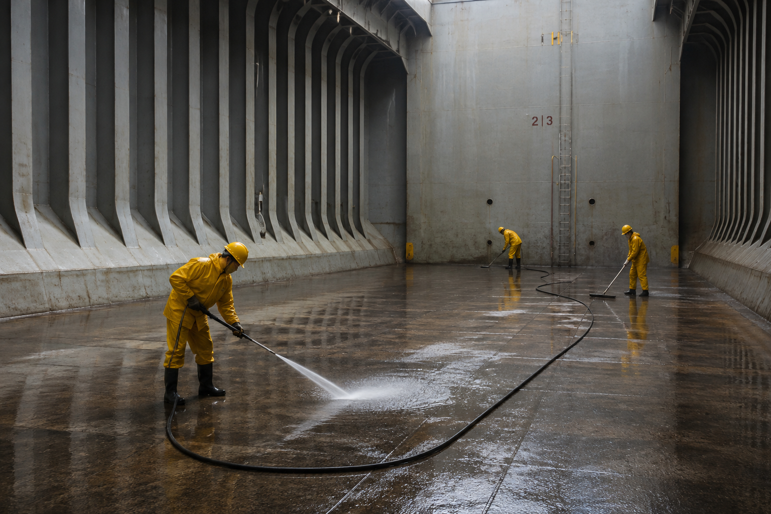 Cargo hold cleanliness inspection