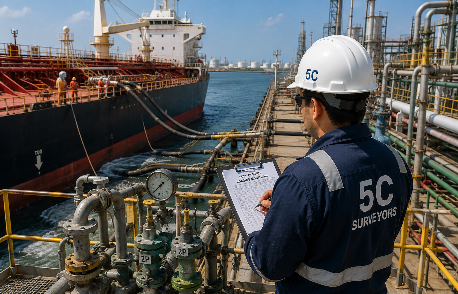Petroleum cargo loss control monitoring