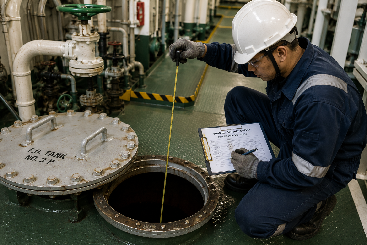 On-hire and off-hire bunker survey